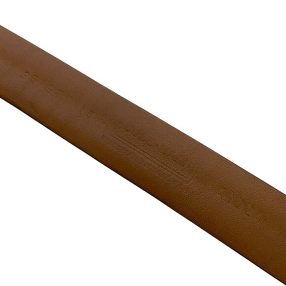 Cole Haan Mens Genuine Leather Black Belt Size 36 Silvertone Roller Buckle - Picture 4 of 5